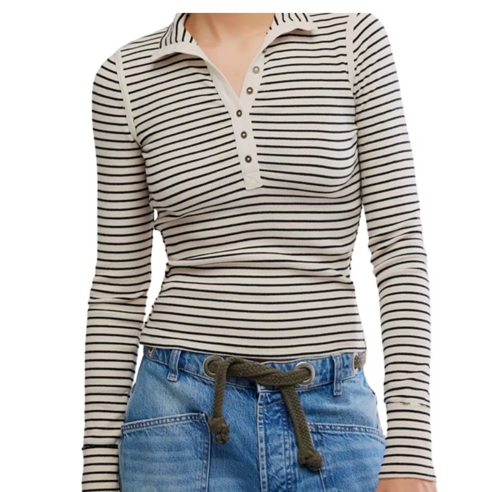 We the Free Striped Henley